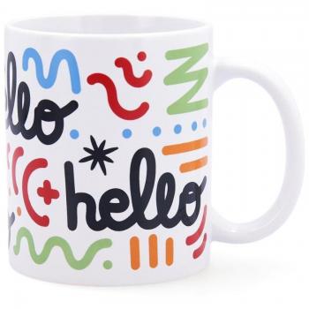 Taza Quid Hello Cómics Multicolor Cerámica 330 ml (12 Unidades)