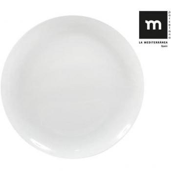 PLATO LLANO LA MEDITERRANEA MOBIUS - Plato Llano de Porcelana Elegante y Funcional