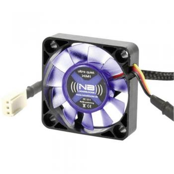 Ventilador para PC NoiseBlocker BlackSilent XM1 40mm, Silencioso, Negro y Azul (translúcido), Dimensiones: 40 x 40 x 10 mm