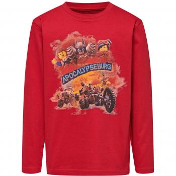 LEGO Wear Movie 2-Cm-50265-Langarmshirt Camisa Manga Larga, Rojo