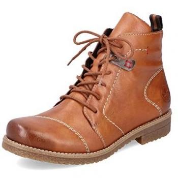 Botines de Mujer Rieker Guía de Cuero Marrón, Talla 40 EU / 6.5 UK