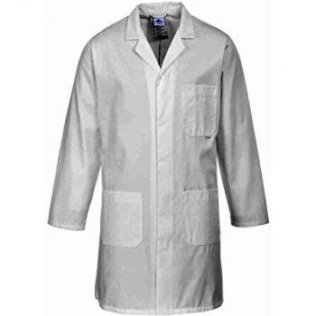 Bata de Laboratorio Estándar Blanca XXL con 2 Bolsillos Portwest