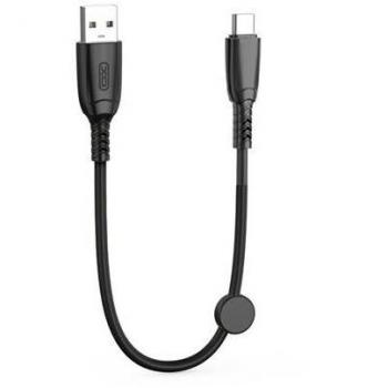 Cable NB247 Carga Rápida USB - Tipo C - 6A - 25cm con Clip - Color Negro
