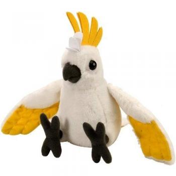 Wild Republic- CK Mini cacatúa de moño Amarillo de Peluche, 20 cm