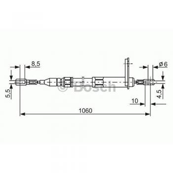 Bosch 1987477047 cable de freno