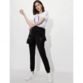 Armani Exchange - Pantalones legging negro para mujer