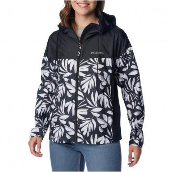 Columbia - Chaqueta cortavientos de mujer Flash Challenger™ Novelty, softshell, color negro, talla XS