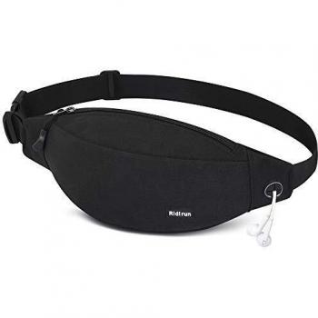 Resistente al Agua riñonera Bolsa de Cintura 4 Bolsillos con Cremallera Bolsa riñonera de Viaje Senderismo al Aire Libre Deporte Vacaciones Dinero Bolsa de Cadera Paquete