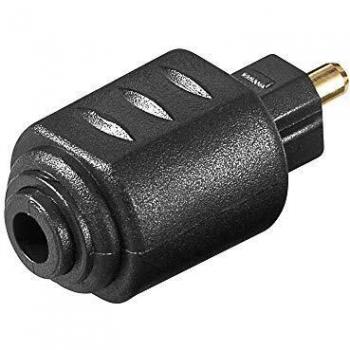 Goobay 11924 toslink 3,5 mm Negro - Adaptador para cable