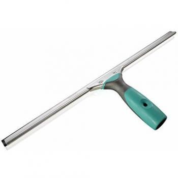 Leifheit Limpiacristales Professional 45cm, limpiaventanas con regleta de goma para una limpieza sin huellas, rasqueta limpiacristales con mango de goma