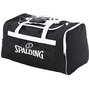 Spalding Team Bolso de gimnasio, 25 cm, Negro/Blanco