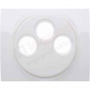Tapa para toma TV-R-SAT blanca ultra blanca 3 agujeros Legrand 771073