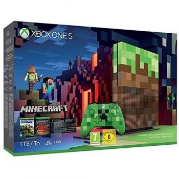 Microsoft Xbox One S 1TB Minecraft Limited Edition Console - Multicolor