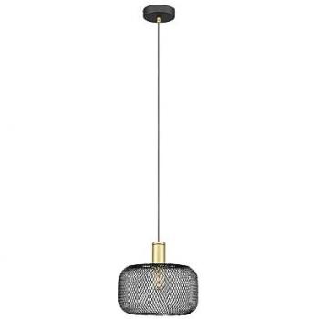Lámpara Colgante Osiris Schuller Oro/Negro E27 Ø28cm