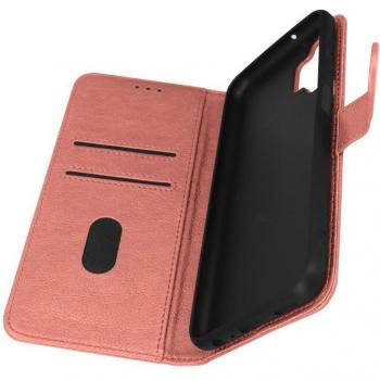 Funda Samsung Galaxy A13 con Tarjetero y Soporte de Vídeo en Color Rosa