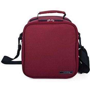 IRIS Basic Bolsa Porta Alimentos, Tela, Rojo, 21x13.5x22 cm