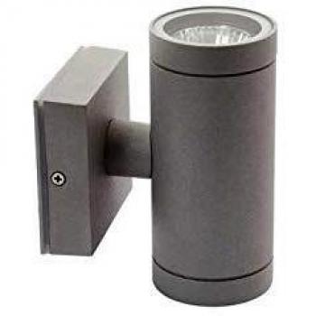 Lámpara de pared exterior Kanlux BART EL-235 2x35W GU10 gris IP54 doble dirección