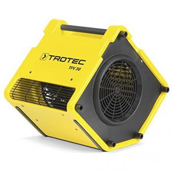 TROTEC Ventilador turbo TFV 30, 850 W, Ventiladores centrífugos de doble flujo, Base de apoyo antideslizante, Portátil, Eficiente, Industrial