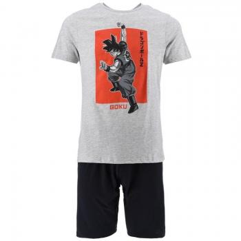 Pijama corto de Dragon Ball Z para hombre en color gris, talla XL