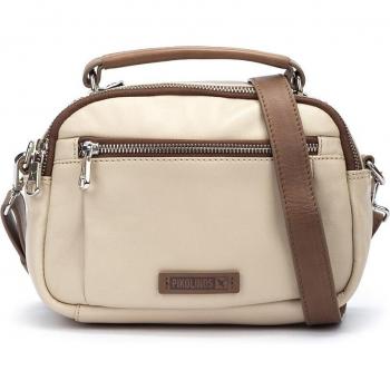Bandolera Pikolinos WHA-1063 Morella de piel en color beige