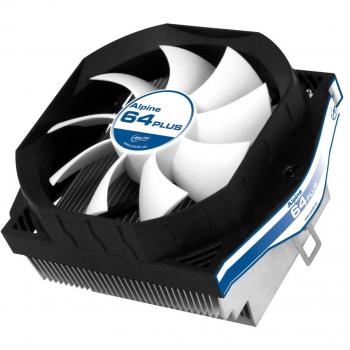 ARCTIC Alpine 64 Plus - Ventilador de ordenador para AMD AM4, Cooler CPU muy silencioso 80 mm PWM