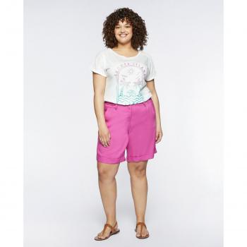 Bermuda de mujer Fiorella Rubino de TENCEL™ con bolsillos y trabillas en la cintura