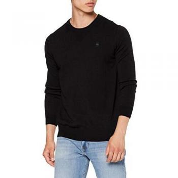 G-STAR RAW Core Round Neck suéter, Negro