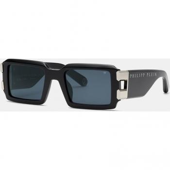 Philipp Plein Stylish Square Sunglasses - Black Acetate, 54 MM, CAT3