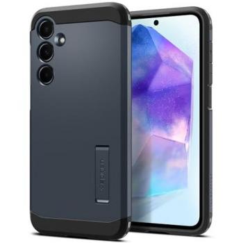 Funda Spigen Tough Armor para Samsung Galaxy A55 - Ardoise Metalizada, Protección Resistente con Polycarbonate y TPU