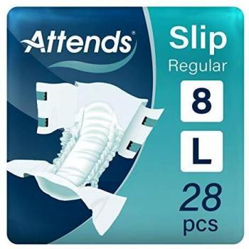 Attends Regular 8 Large Absorbent Slip Pants 28 Count