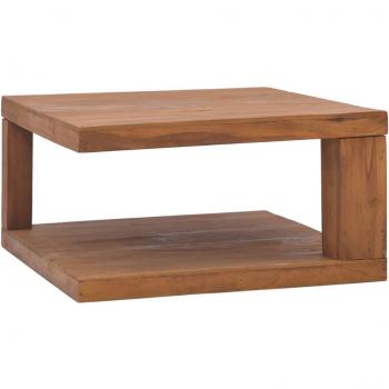 vidaXL Coffee Table 65x65x33 cm Solid Teak Wood