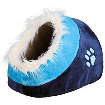 TRIXIE Cueva Minou, 35 × 26 × 41 cm, Azul oscuro-Azul, Perro
