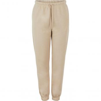 Pantalón de chándal mujer Pieces Chilli - Beige neutro con cintura ajustable - 2XL