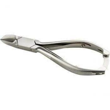 Alicates para clavos de pie ERBE, 14 cm, acero inoxidable, unión en caja, accesorios de manicura unisex