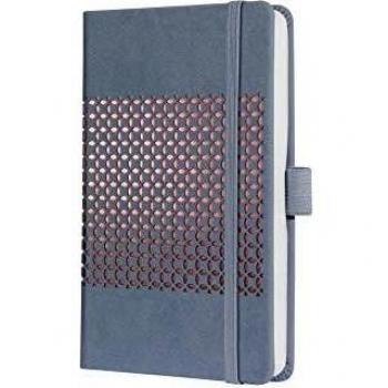 Cuaderno Jolie Impress, tapa dura, piel sintética, A6, gris glaciar