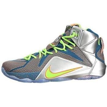 Nike LeBron XII Premium (Trillion Dollar Man) - Rift azul / Metallic plata-Total Orange-Electric, 10 D US