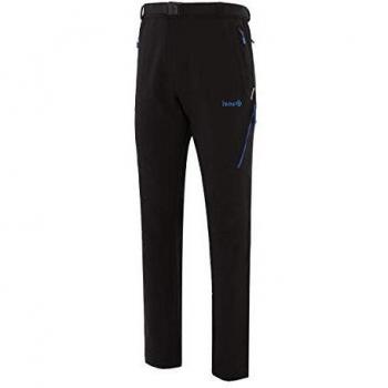 Izas Kano Pantalones deportivos, negro/azul royal, XS para Hombre