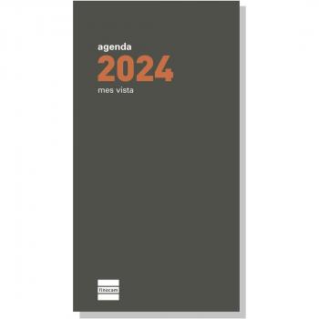 Recambio Anual Plana 2024 en Catalán - Vista Mensual - Tamaño 80x150 - Gris