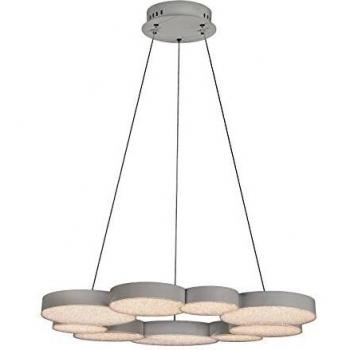 Lámpara colgante LED integrada White Fusion 1 bombilla 40cm