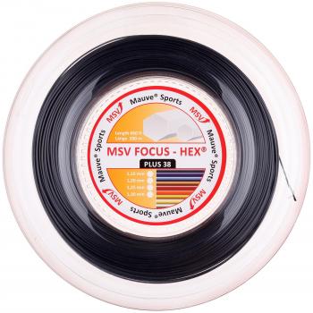MSV Saitenrolle Focus-Hex Plus 38 Bobina de Cuerdas, Negro, 1,25 mm