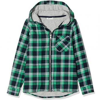 NAME IT Nkmtroy LS Shirt W. Hood Camisa, Zafiro Oscuro, 116 para Niños