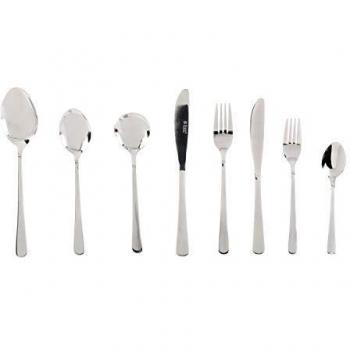 Russell Hobbs RH00360 Madrid 44 piezas Flatware Juego de cubiertos de acero inoxidable, 6 lugares, pulido espejo, apto para lavavajillas, perfecto para cenas Fiestas y comidas familiares