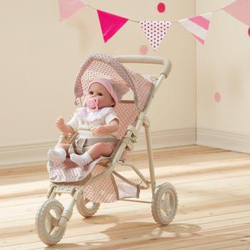 Cochecito de Muñecas Teamson Kids Olivias World OL-00002 - Juguete Carrito de Bebé Rosa/Gris 18