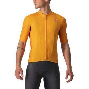 Maillot Castelli Endurance Elite Manga Corta Naranja Brillante - S