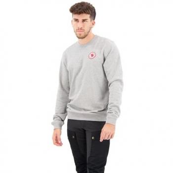 Fjällräven Men's 1960 Logo Badge Pullover Sweatshirt - Grey Melange, Size XL