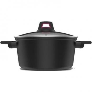 Cazuela Taurus KCK3024 Great Moments de Aluminio Fundido con Antiadherente y Tapa, 24 cm