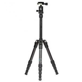 Kit Triopo Trípode G130 + Rótula KK0S - Trípode de Carbono Ultra Ligero, 5 Secciones