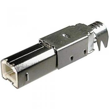 Conector USB-B de soldadura auto-confeccionable, enchufe recto BKL 10120099