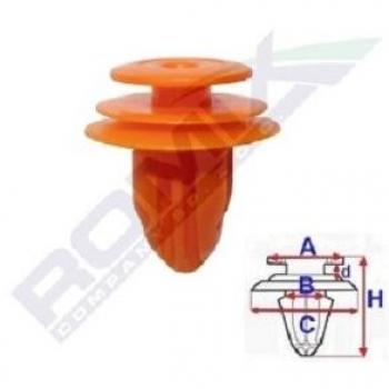 Fijación ROMIX C60693, 10 Piezas - Grapa de alta resistencia para sujeción, ideal para proyectos de bricolaje y construcción, fabricada en material duradero, diseño ergonómico para fácil manipulación