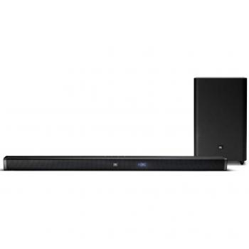 JBL Bar 2.1 - Barra de Sonido con configuración de Canales 2.1 y Altavoz de Graves inalámbrico, Color Negro
